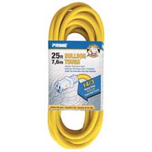 25Ft Extension Cord - Contractor Yellow